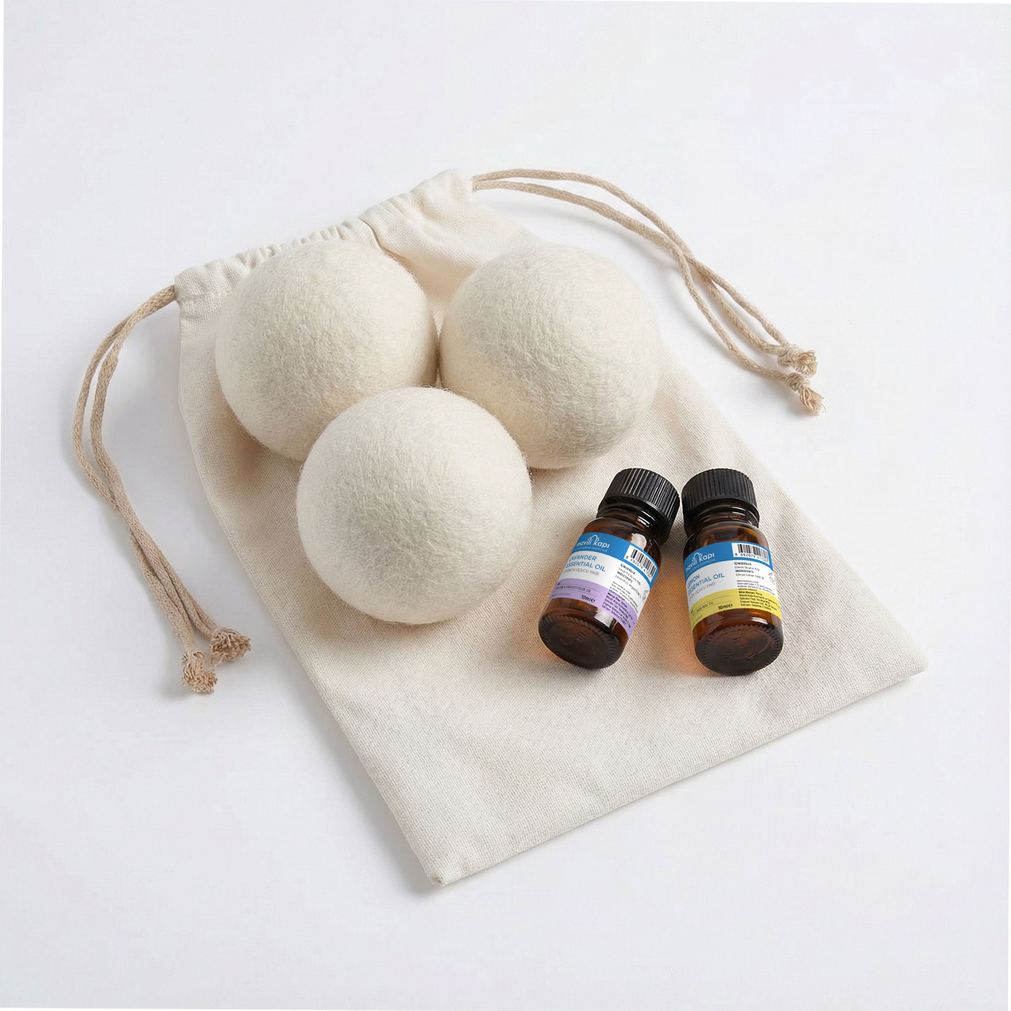 Doğal Çamaşır Kokulandırma Seti | +3 Yün Top ve Kese Hediyeli