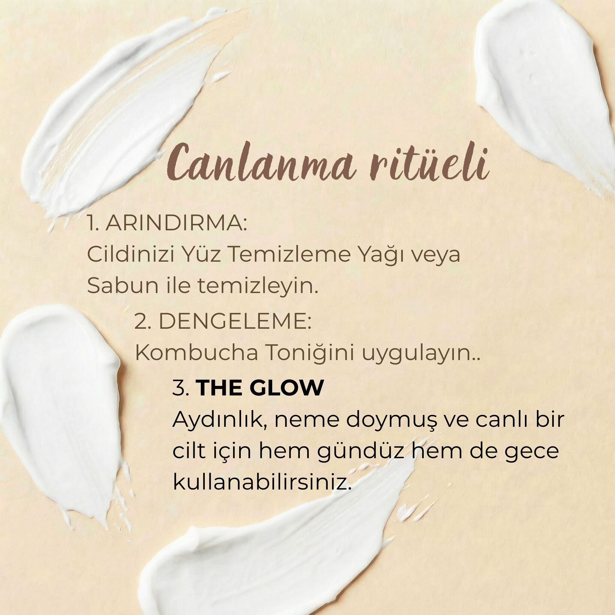ÖN SİPARİŞ: THE GLOW Yoğun Yüz Bakım Kremi | Kombucha & C Vitamini & Hyaluronik Asit