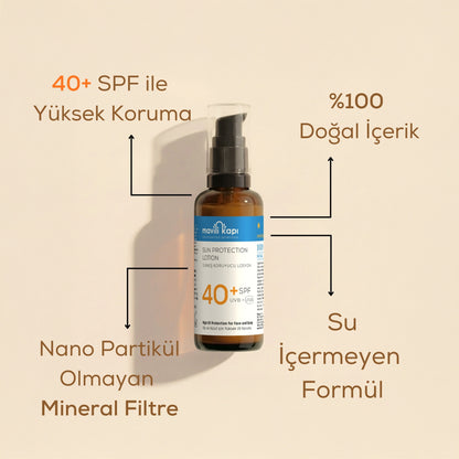 GÜNEŞ KORUYUCU LOSYON 40+SPF Doğal İçeriklerle Güçlü Koruma