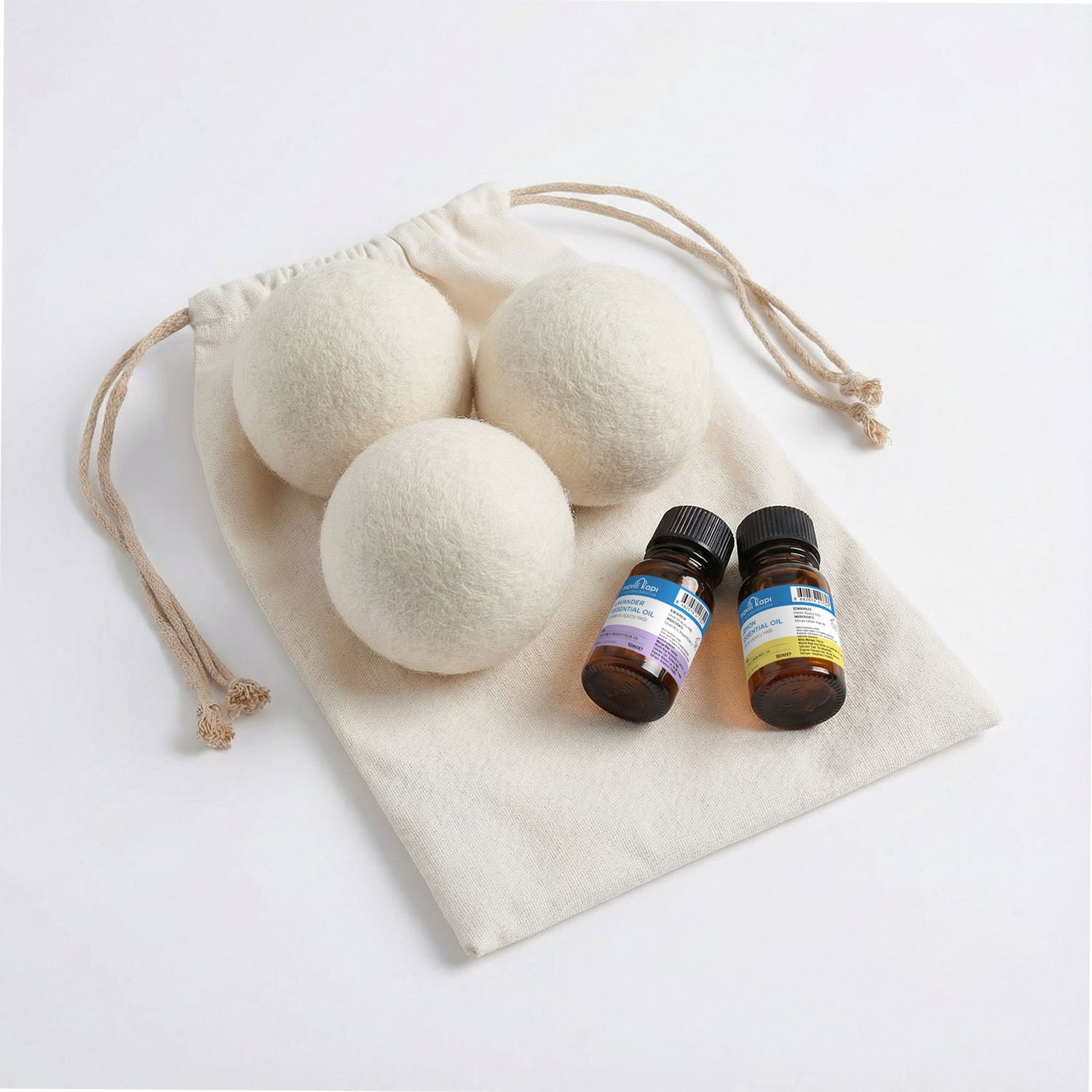 Doğal Çamaşır Kokulandırma Seti | +3 Yün Top ve Kese Hediyeli