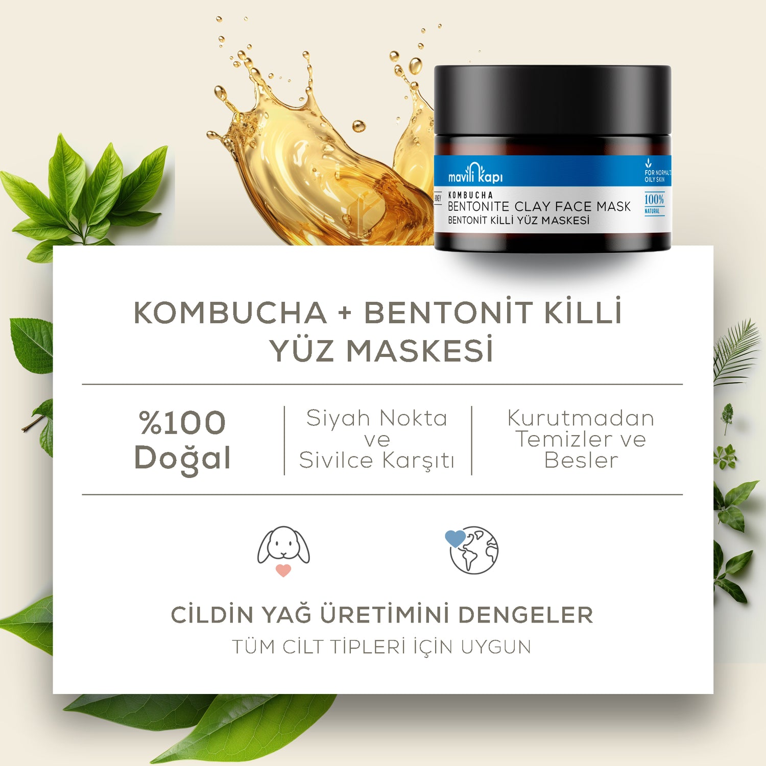 Arınma ve Yenilenme Ritüeli: Kil Maskesi &amp; Kombucha Kremi [SINIRLI SAYIDA]