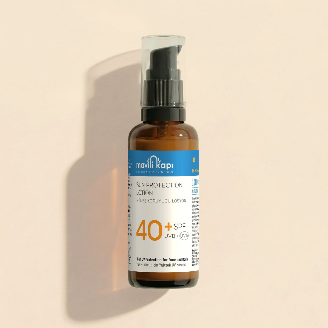 Mineral güneş koruyucu losyon 40 SPF çinko oksit doğal — Mavili Kapı