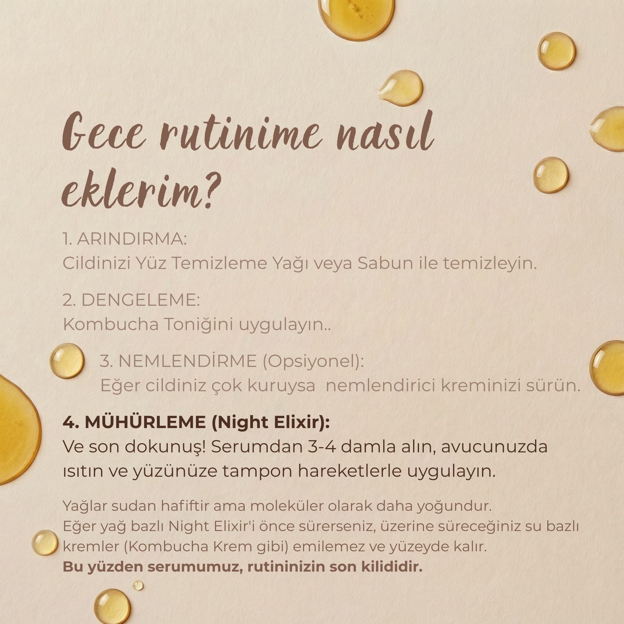 Gece bakım rutini